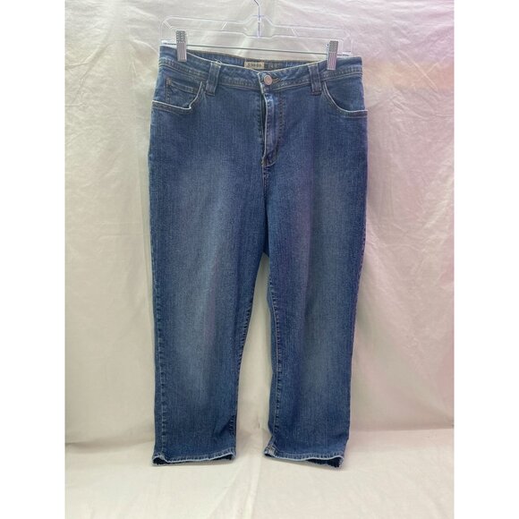 St. John's Bay Women's Size 10 5 Pocket Stretch Straight Relaxed fit Blue Jeans - Picture 1 of 10